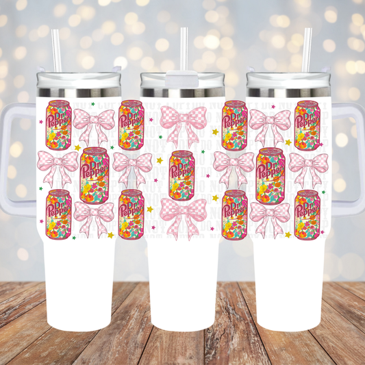 40oz COQUETTE FLORAL DP  UV DTF CUP WRAP - SHOP EXCLUSIVE
