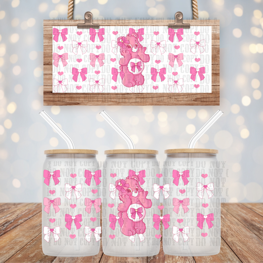 COQUETTE CARE BEAR UV DTF WRAP