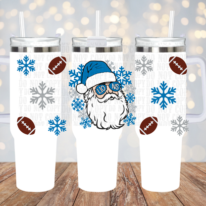 40oz FOOTBALL SANTA TEAMS BUNDLE    UV DTF CUP WRAP