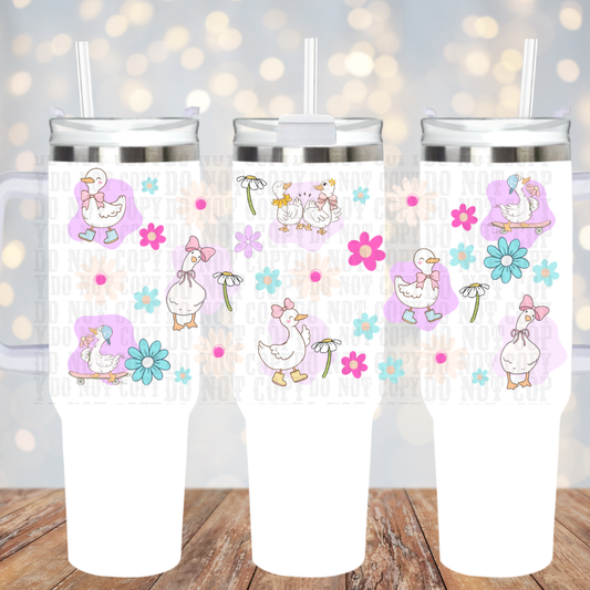40oz CUTESY GOOSE UV DTF CUP WRAP