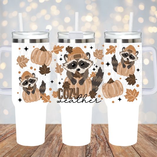 40ozFALL FERAL COFFEE UV DTF CUP WRAP