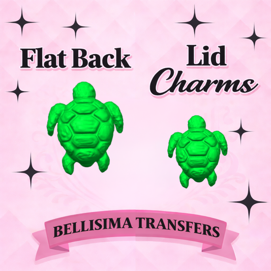 SEA TURTLE Flat Back Lid Charms