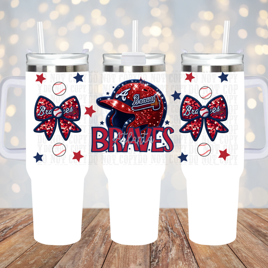 40oz BRAVES UV DTF Cup Wrap-Shop Exclusive