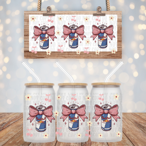 COQUETTE RUNNING WITH BULLS UV DTF CUP WRAP - SHOP EXCLUSIVE BY LILLY C.