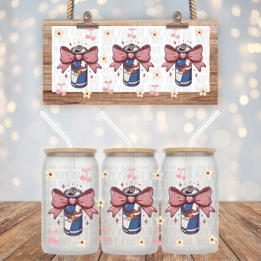 COQUETTE RUNNING WITH BULLS UV DTF CUP WRAP - SHOP EXCLUSIVE BY LILLY C.