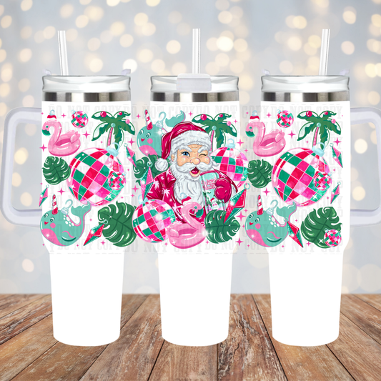 40oz SANTA ENERGY UV DTF CUP WRAP