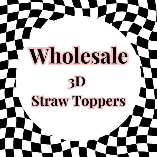 Wholesale 3D Straw Toppers
