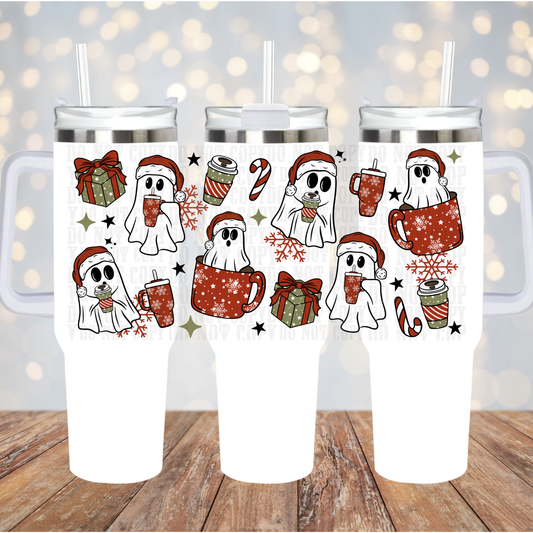 40oz  GHOSTY COFFEE UV DTF CUP WRAP