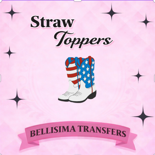 AMERICAN BOOTS Straw Topper – 3D Printed Tumbler Accessory | Standard or Stanley