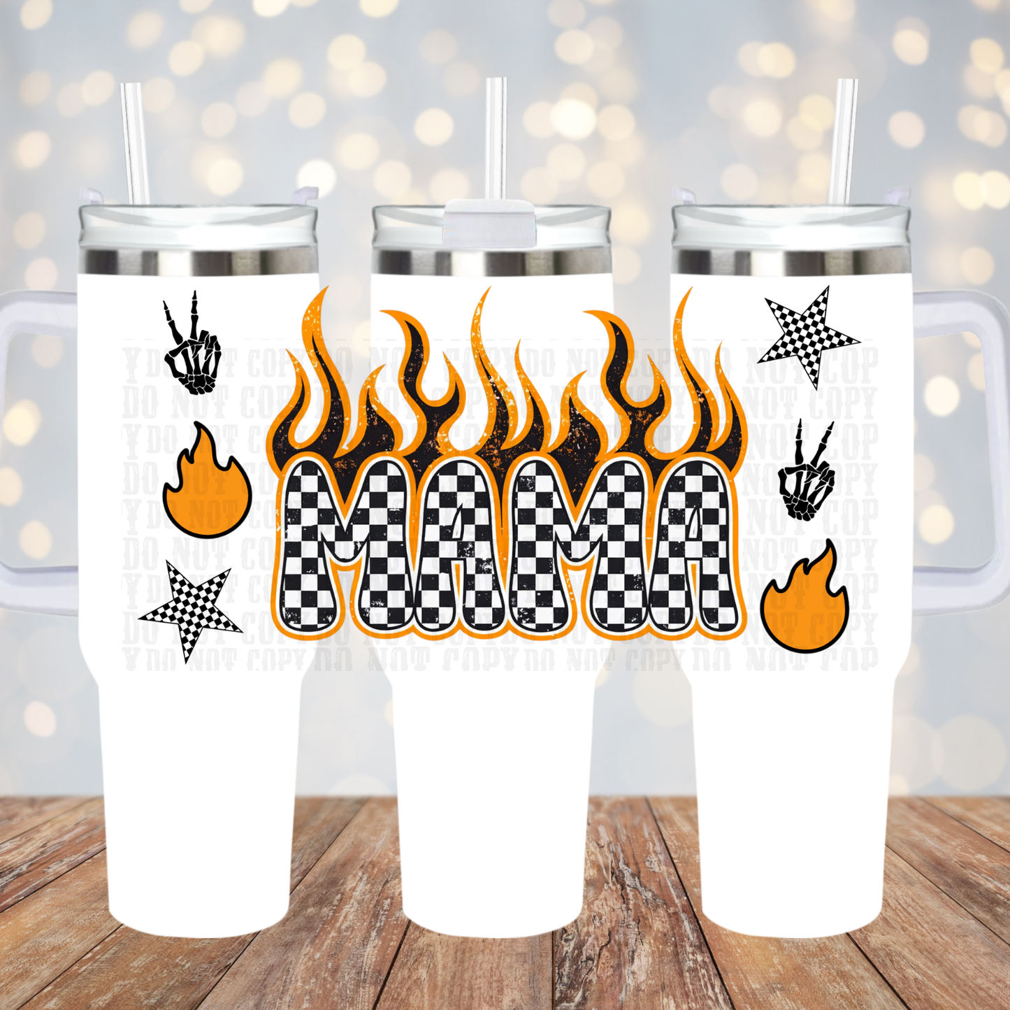 40oz NEON MAMA BUNDLE UV DTF Cup Wrap - SHOP EXCLUSIVE BY CIERRA