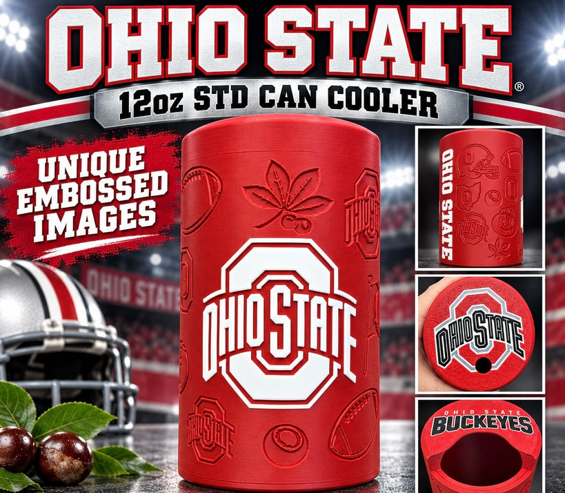 College Football Beer/ Soda Can Koozie | 3D Printed Football Can Holder