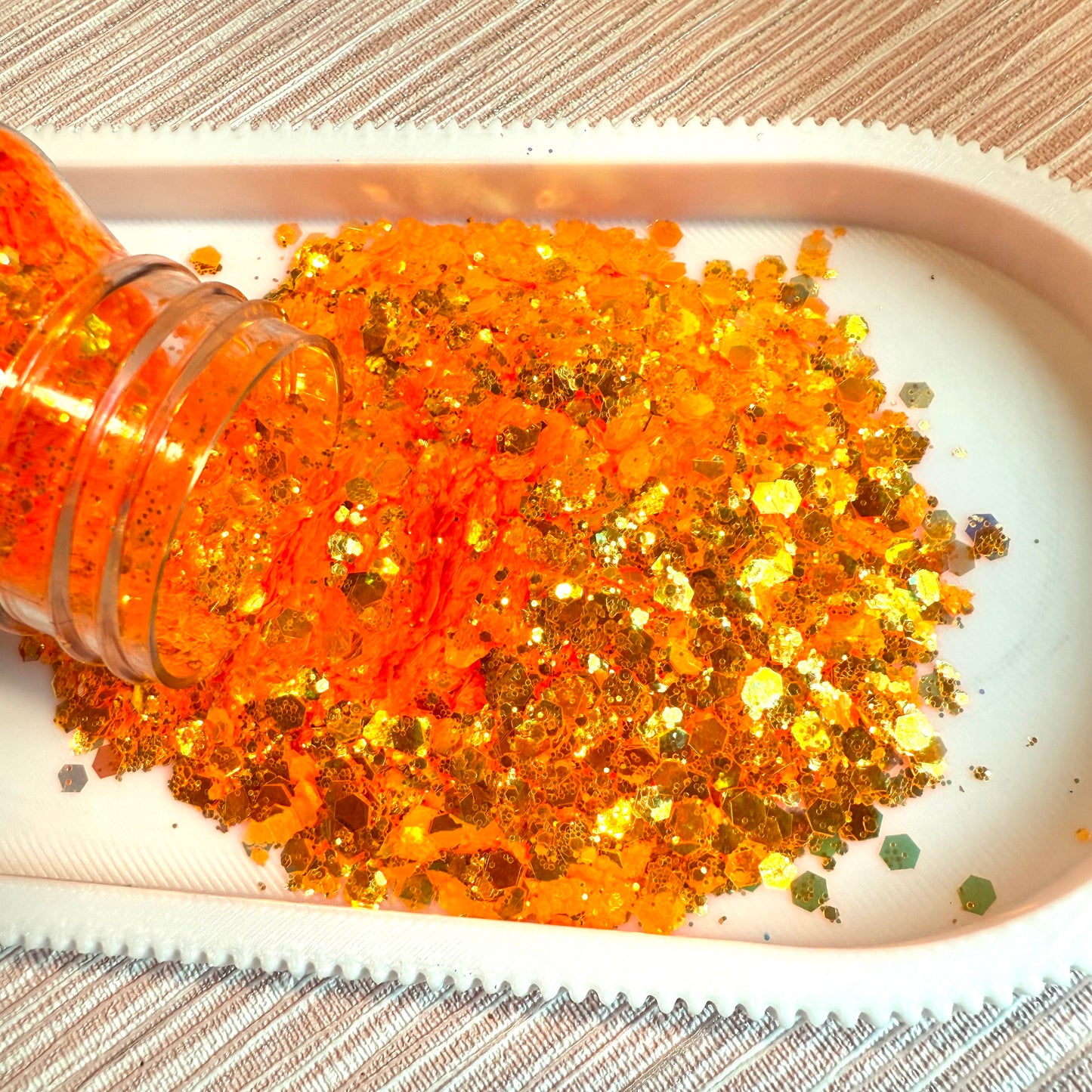 UNIVERSITY OF TEXAS IRIDESCENT CHUNKY MIX GLITTER