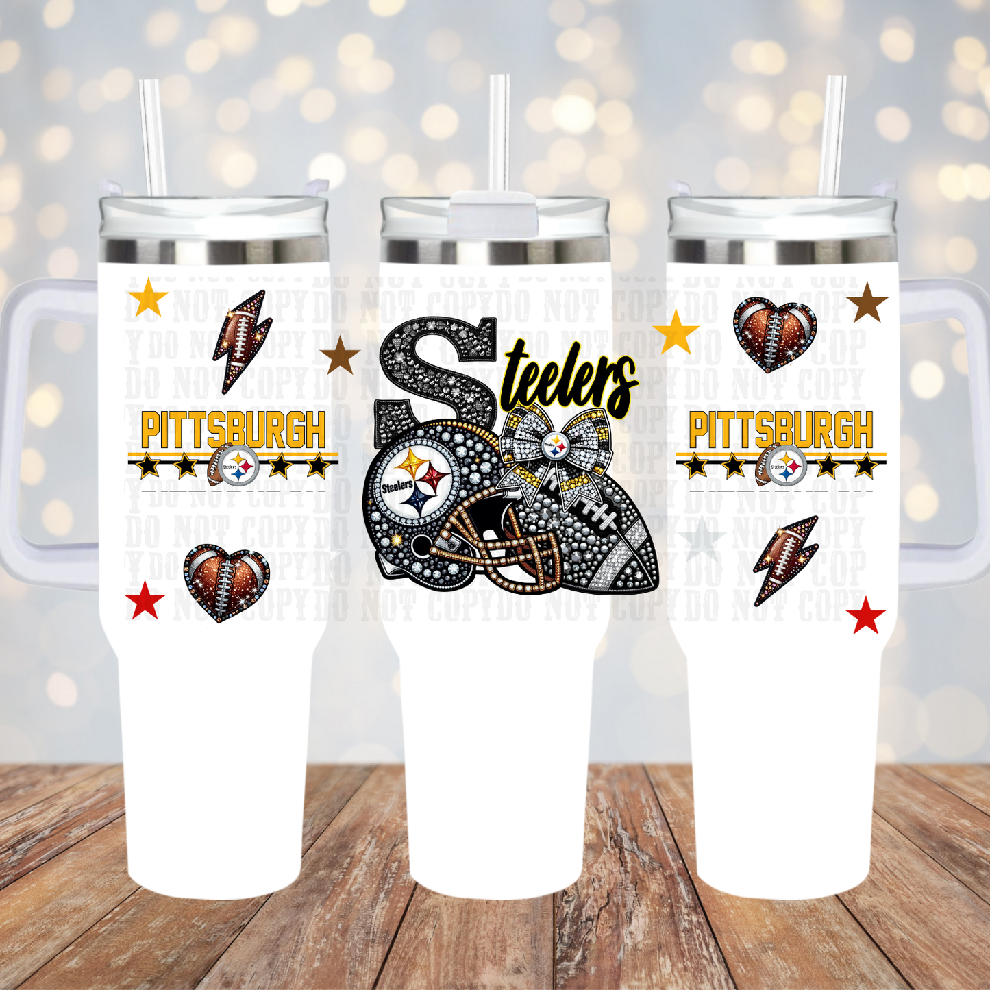 40oz 2026 Faux Rhinestone  Bundle UV DTF CUP WRAP