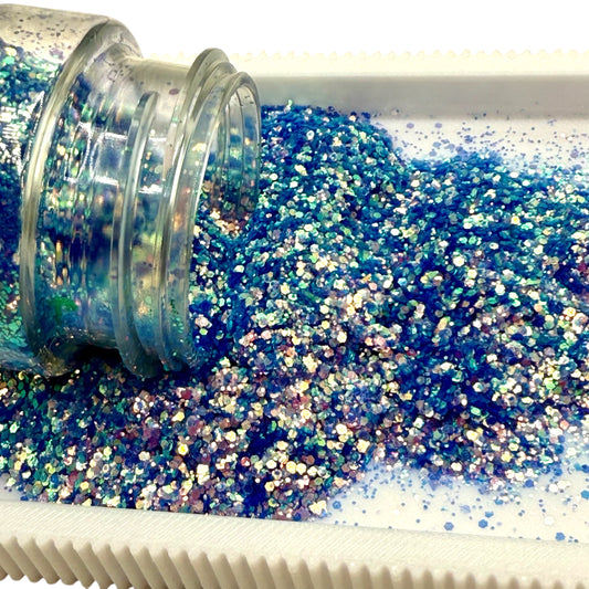 AZURE SKINNY : MINI CHUNKY GLITTER