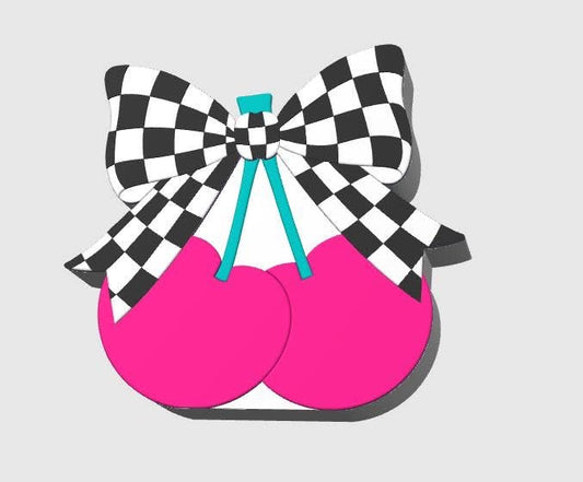 CHERRY CHECKER Pen Holder |Makeup Brush Holder|Cute 3D Printed Desk Organizer