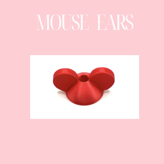 3D MOUSE EARS STRAW TOPPER - STANDARD SIZE