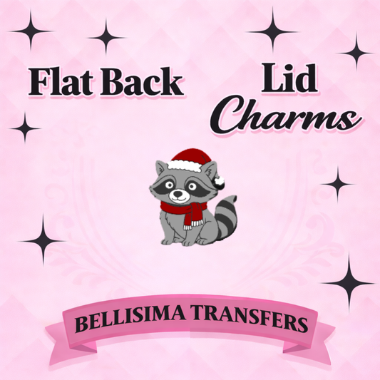 FESTIVE COON FLAT BACK CHARM