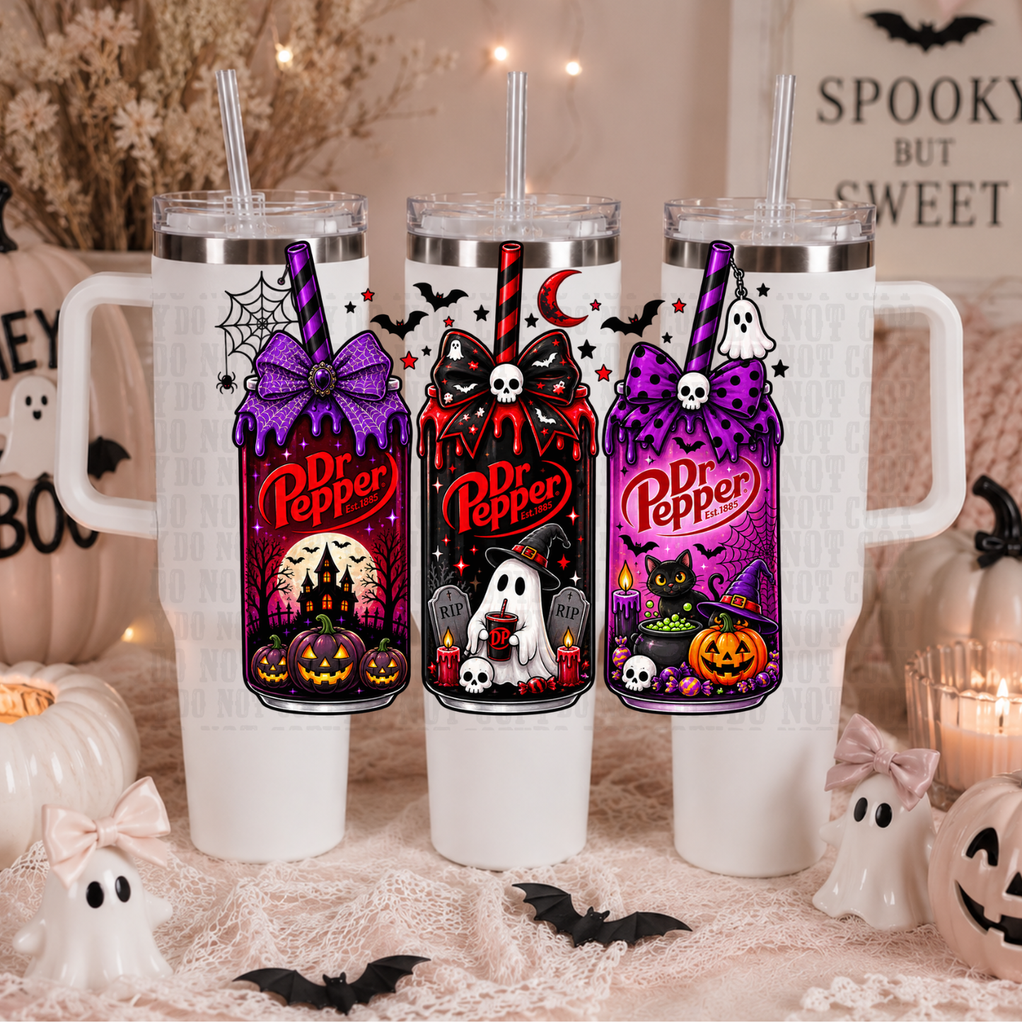 40oz SPOOKY DP UV DTF CUP WRAP
