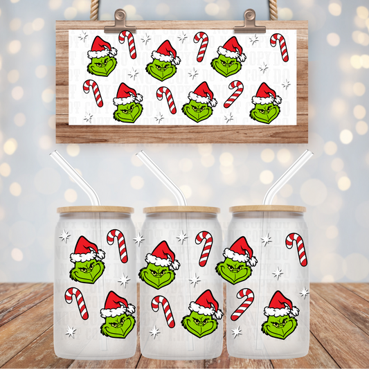 GRUMPY CANDY CANES UV DTF CUP WRAP