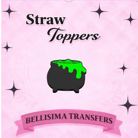 3D Cauldron Straw Topper Standard or Stanley