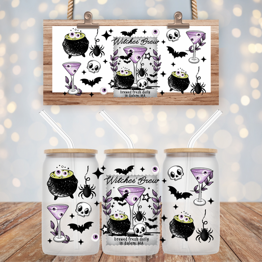 PURPLE WITCHES BREW UV DTF CUP WRAP