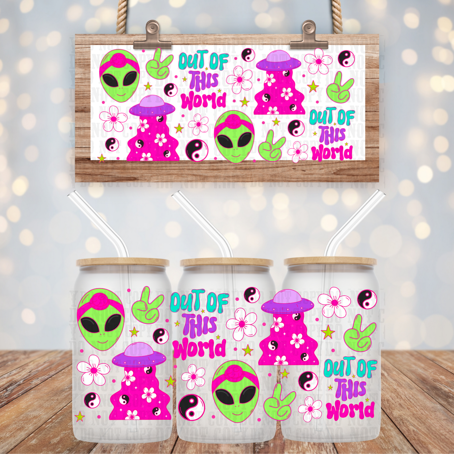 FAR OUT UV DTF CUP WRAP