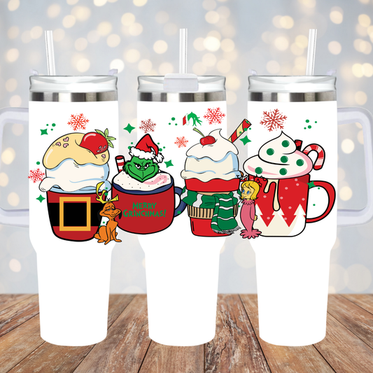 40oz GRUMPY RED LATTE UV DTF CUP WRAP