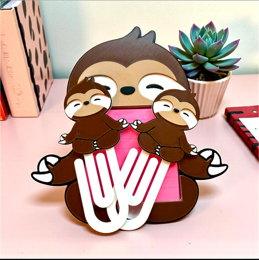 3D SLOTH STICKY NOTE HOLDER