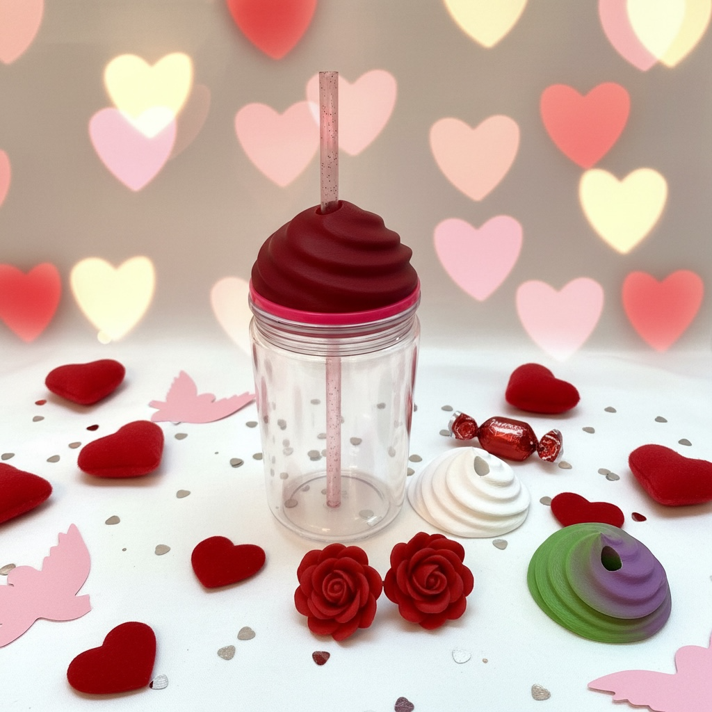 ☁️ Whipped Lid Topper – 3D Printed Tumbler Lid Accessory