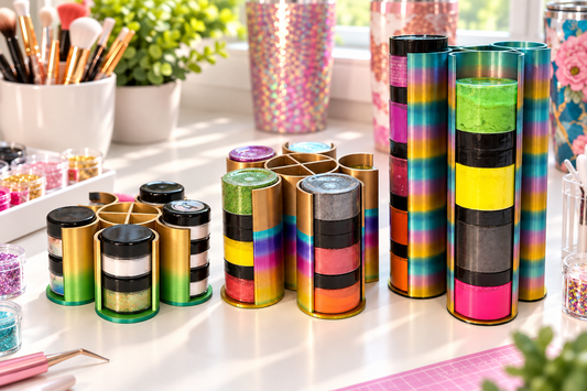 Glitter Jar Storage Organizer – Standard, Medium & Mini | Craft Desk Storage
