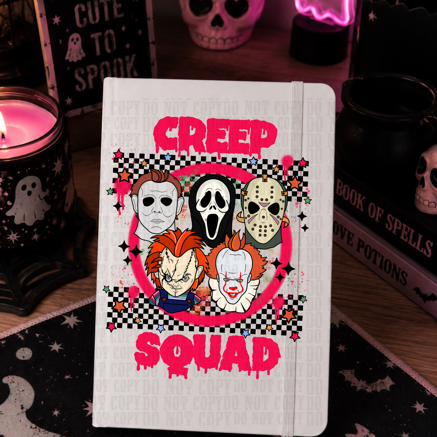 Custom Spooky Themed A5 Notebooks