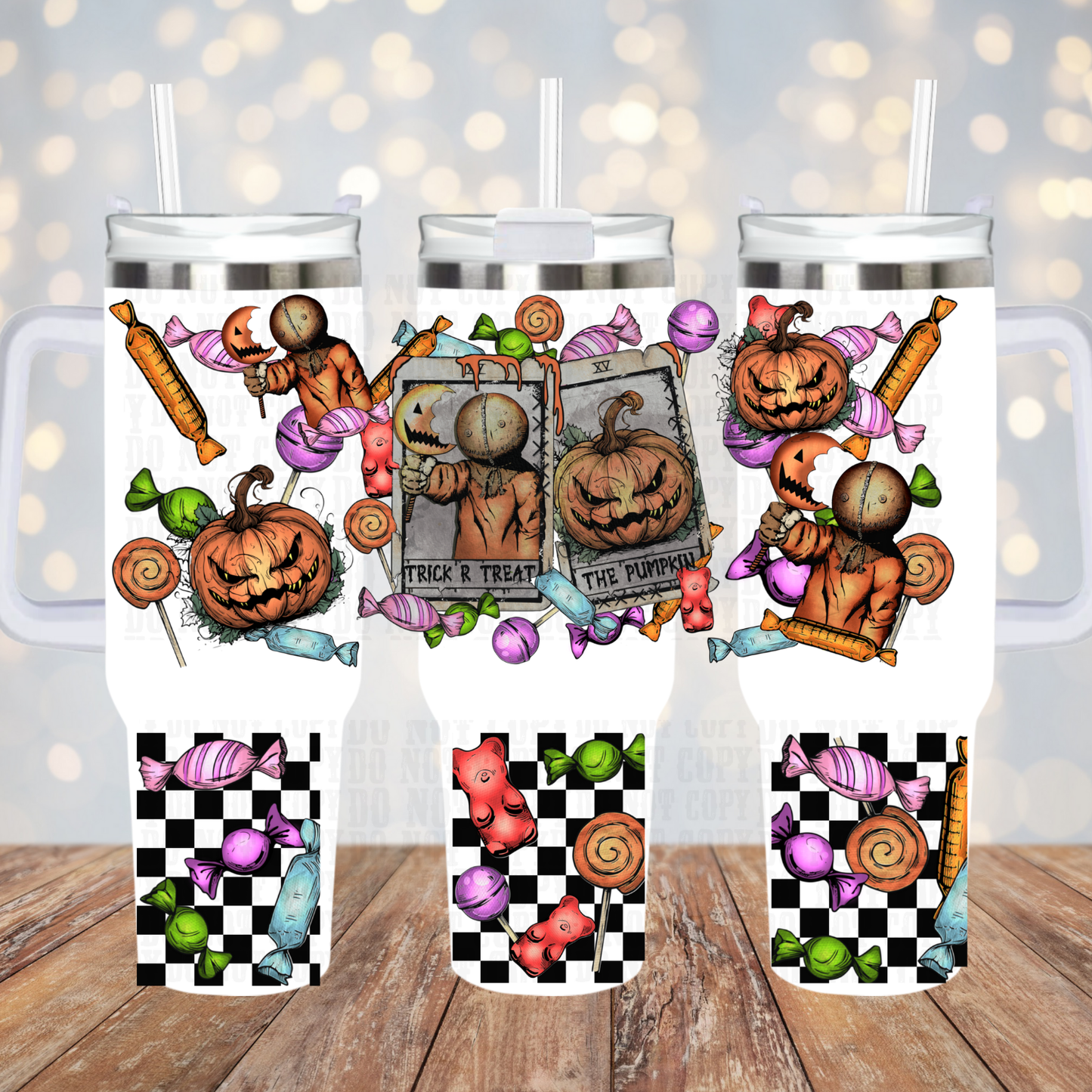 40oz SAM TRICK OR TREAT  UV DTF CUP WRAP