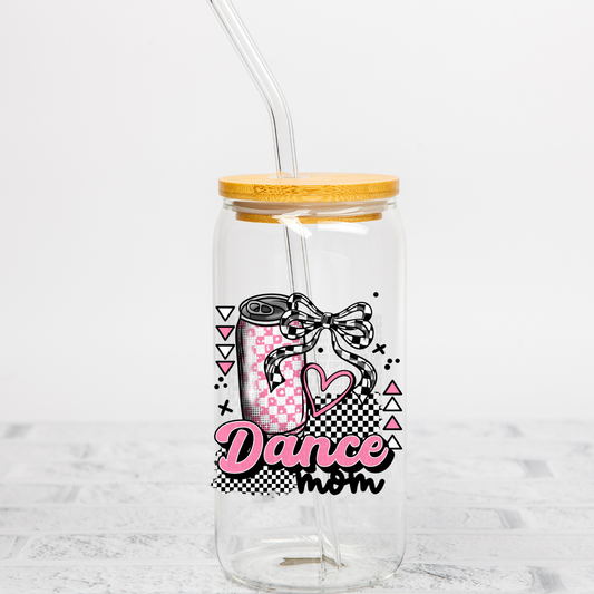 DANCE MOM CHECKERED UV DTF DECAL