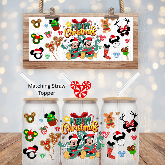 MAGICAL MERRY CHRISTMAS UV DTF CUP WRAP