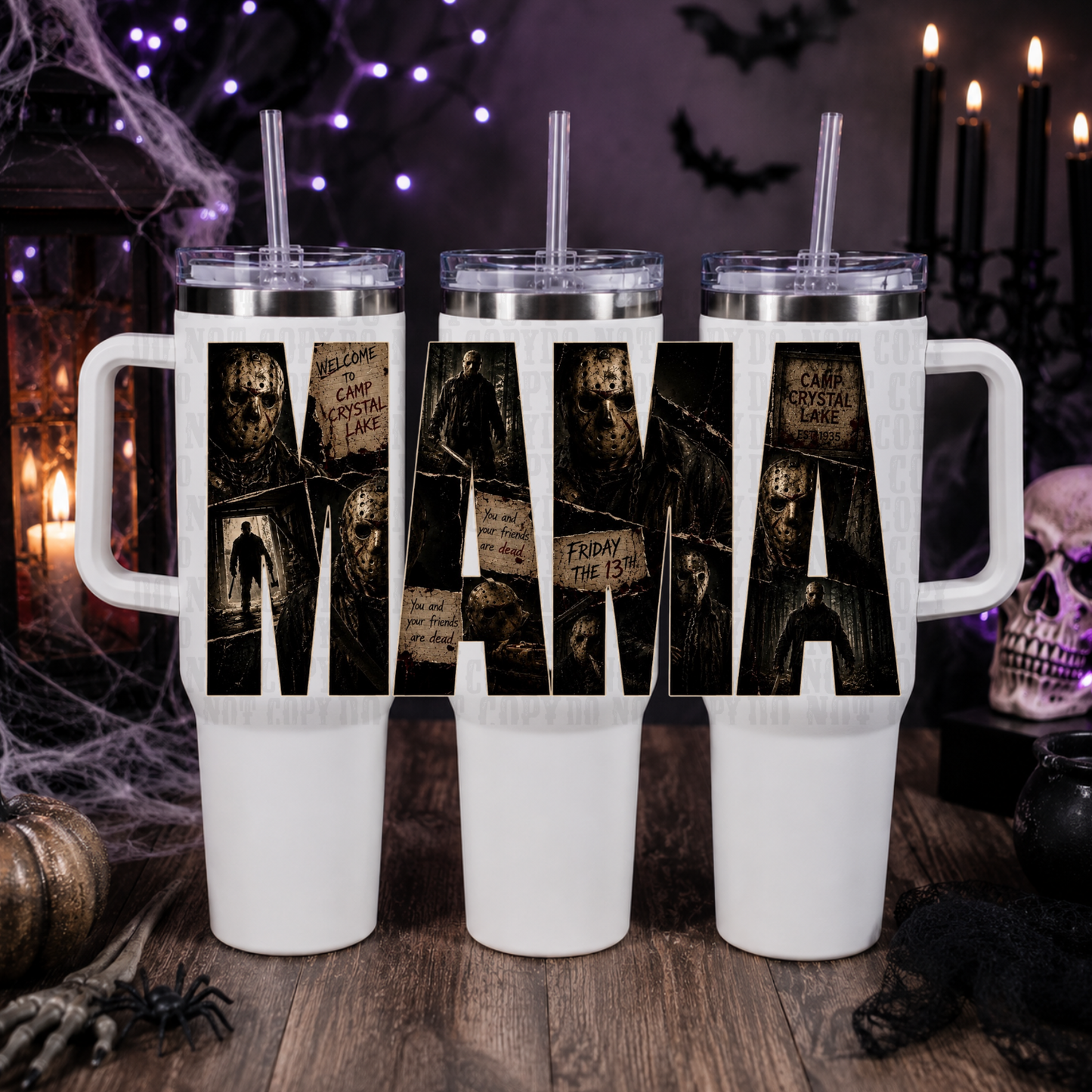 40/50oz MAMA HORROR BUNDLE UV DTF CUP WRAP-SHOP EXCLUSIVE FROM CIERA