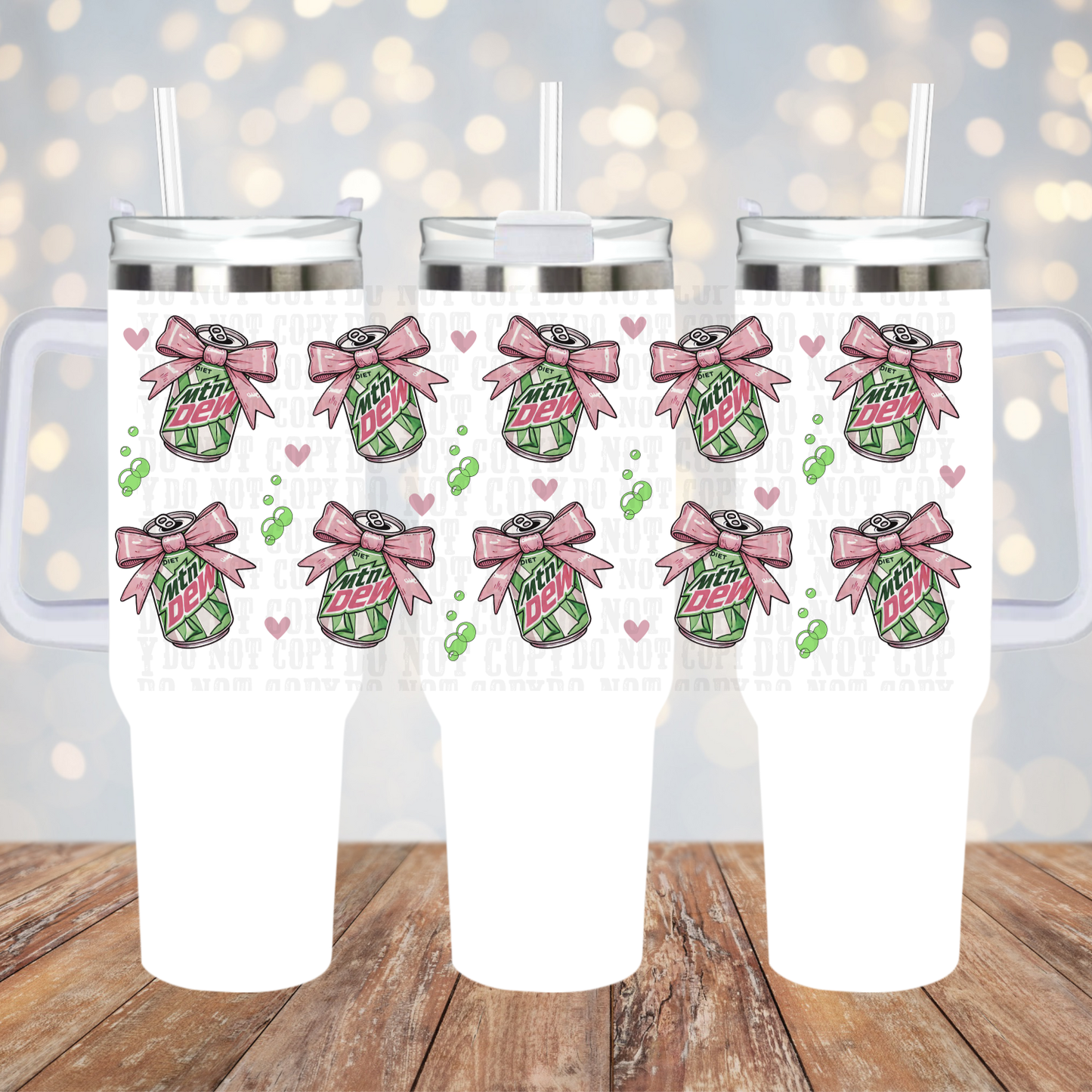 40oz COQUETTE MONT DEW UV DTF CUP WRAP - SHOP EXCLUSIVE