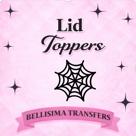 SPIDER WEB Flat Back Lid Charms