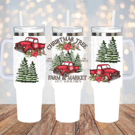 40oz TREE FARM UV DTF CUP WRAP