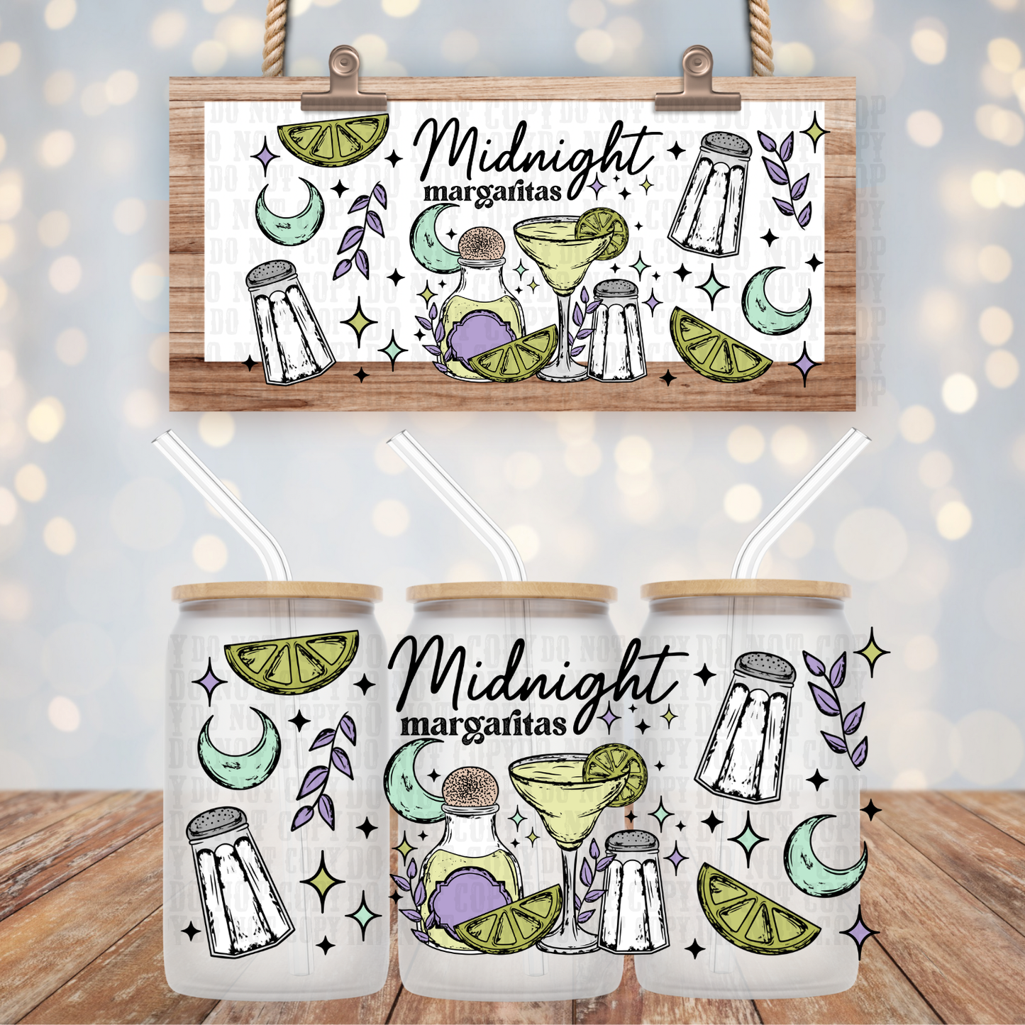 MIDNIGHT MARGS UV DTF CUP WRAP