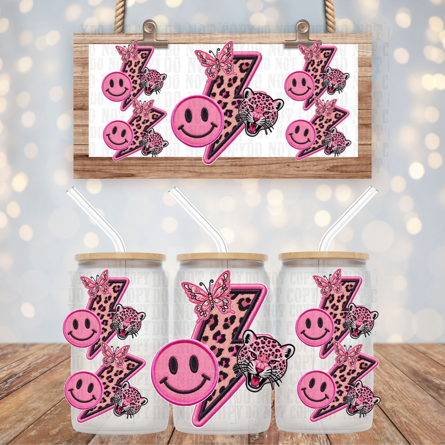 PREPPY PATCH UV DTF CUP WRAP