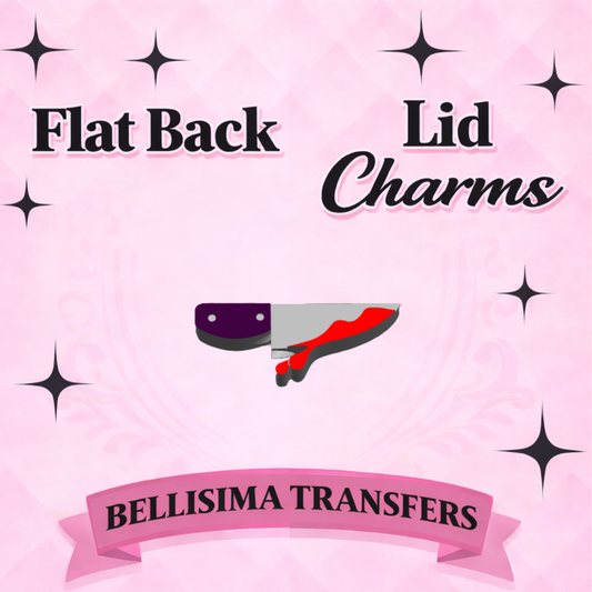 KNIFE Flat Back Lid Charms
