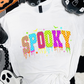 CHECKERED DRIPPY SPOOKY  GLOW IN THE DARK DTF