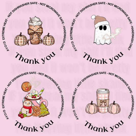 FALL BUNDLE UV DTF  Cup Care Decals