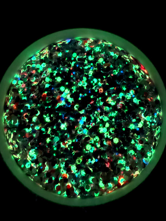 The Roxbury GLOW IN THE DARK CHUNKY GLITTER