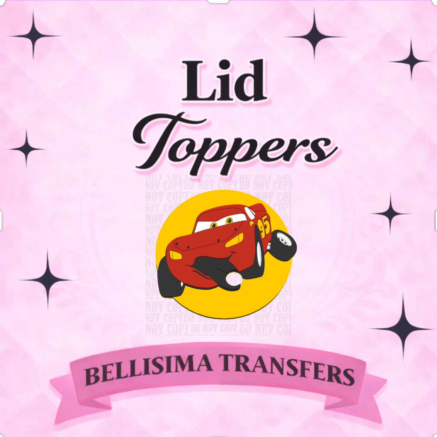 16oz RED CAR Lid– 3D Printed Tumbler Lid Accessory