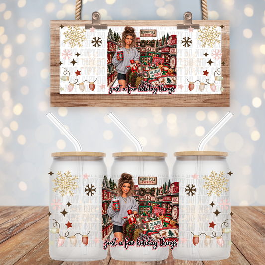 HOLIDAY DECOR DOLL UV DTF CUP WRAP