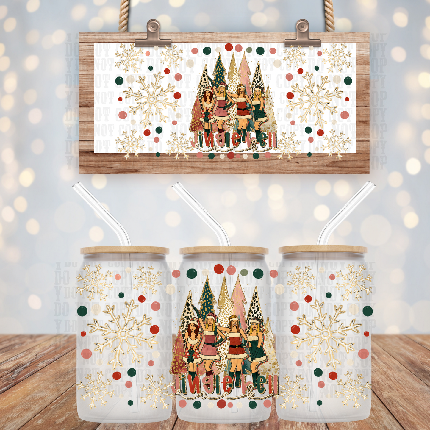 MERRY & MEAN UV DTF CUP WRAP