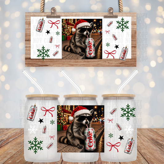 FESTIVE COON DC UV DTF CUP WRAP-SHOP EXCLUSIVE BY CIERA