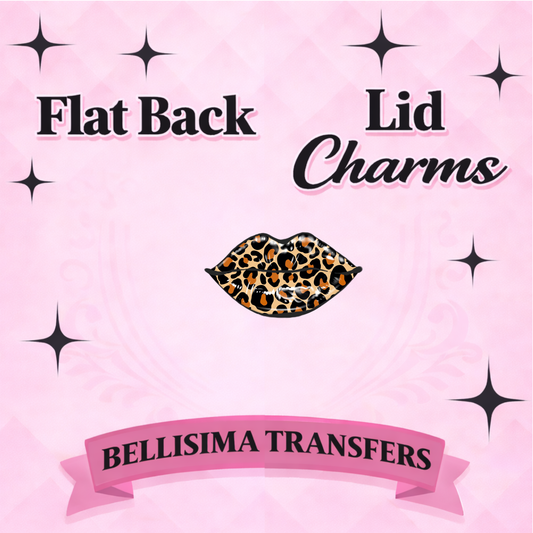 CHEETAH LIPS FLAT BACK CHARM