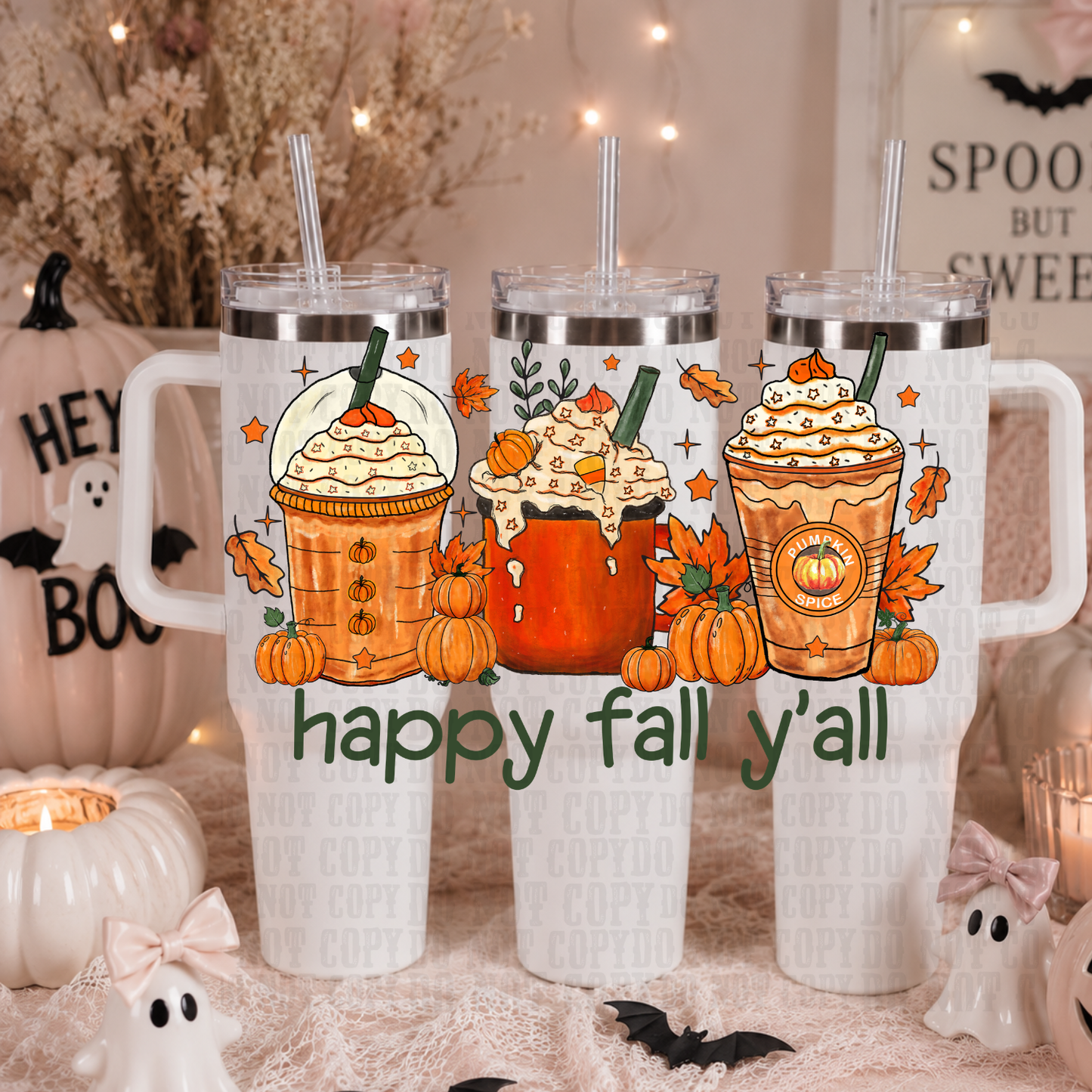 40oz HAPPY FALL YA'LL UV DTF CUP WRAP